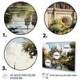 thumbnail image 3 of Designart "Castles captivate Stronghold VI" Architecture Floater Framed Canvas Wall Art, 3 of 7
