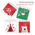 thumbnail image 2 of Yuarrent Paquete de 100 Regalos de Navidad Bolsa Festival Boda Cumpleaños Dulces Galletas Favores Pastel Bolsa Inicio Comedor Bolsas de embalaje Kits de decoración para fiestas Árbol de Navidad Yuarrent HA067633-04, 2 of 6