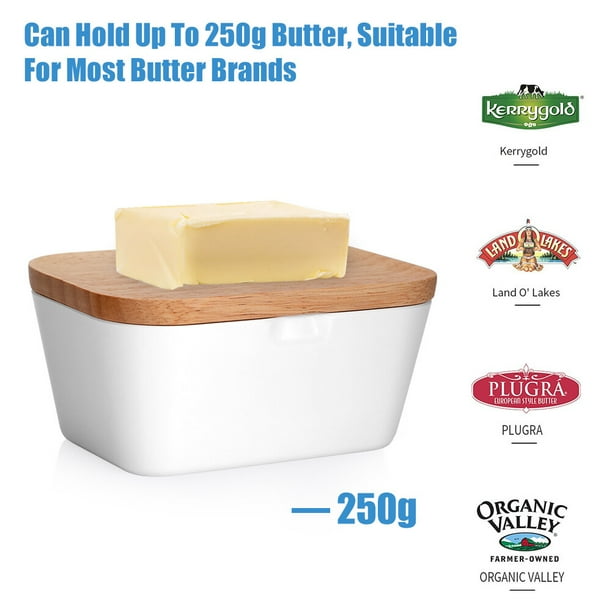 Boxwith Wood Lid,Sealing Butter Box with Sealing Butter Box Butter Container Superior