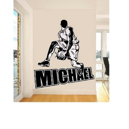 Decal ~ MICHAEL ~ BASKETBALL: WALL DECAL 22