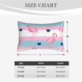 thumbnail image 4 of Zufioo Flamingo1 Print Double-sided Plush Pillow Cover,Decorative Pillow Protector without Pillow Core, Suitable for Sofa, Bedroom, Car-20"x30", 4 of 6