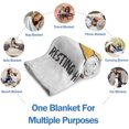 thumbnail image 4 of Funny Grandpas Fathers Day Birthday Gift from Grandkids, Grandpa is Not Sleeping , Super Soft Throws  for Napping, Promoted to Grandpas Gifts, 60" x 50", 4 of 7