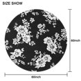 thumbnail image 6 of Pioneer Flower Floral Print Pattern Round Tablecloth 60"x60",Wrinkle Wipeable Table Cloth for Kitchen Dining Room Picnic Patio Party, 6 of 6