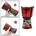 thumbnail image 4 of Tambor affricano , instrumento musical tallado de 1 pcs, tambor de pintado para , juguete 6 pulgadas Baoblaze Djembe tambor, 4 of 8