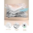 thumbnail image 2 of Gray Coastal Beach Pillow Cases Standard Size Set of 2, Smooth Satin Pillowcase for Hair and Skin, Modern Oil Painting Nautical Decorative Cooling Bed Pillow Covers with Zipper, 20x26 Inches, 2 of 5