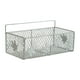 thumbnail image 1 of Cesta colgante de pared, decoración de metal, estante de pared, organizador de pared para baño Blanco, 1 of 7