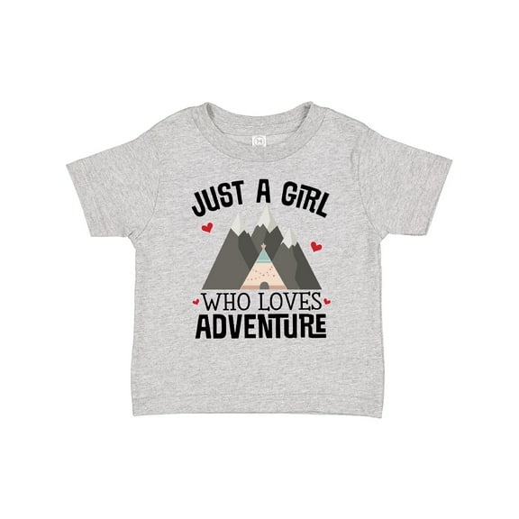 Inktastic Just a Girl Who Loves Adventure Girls Toddler T-Shirt