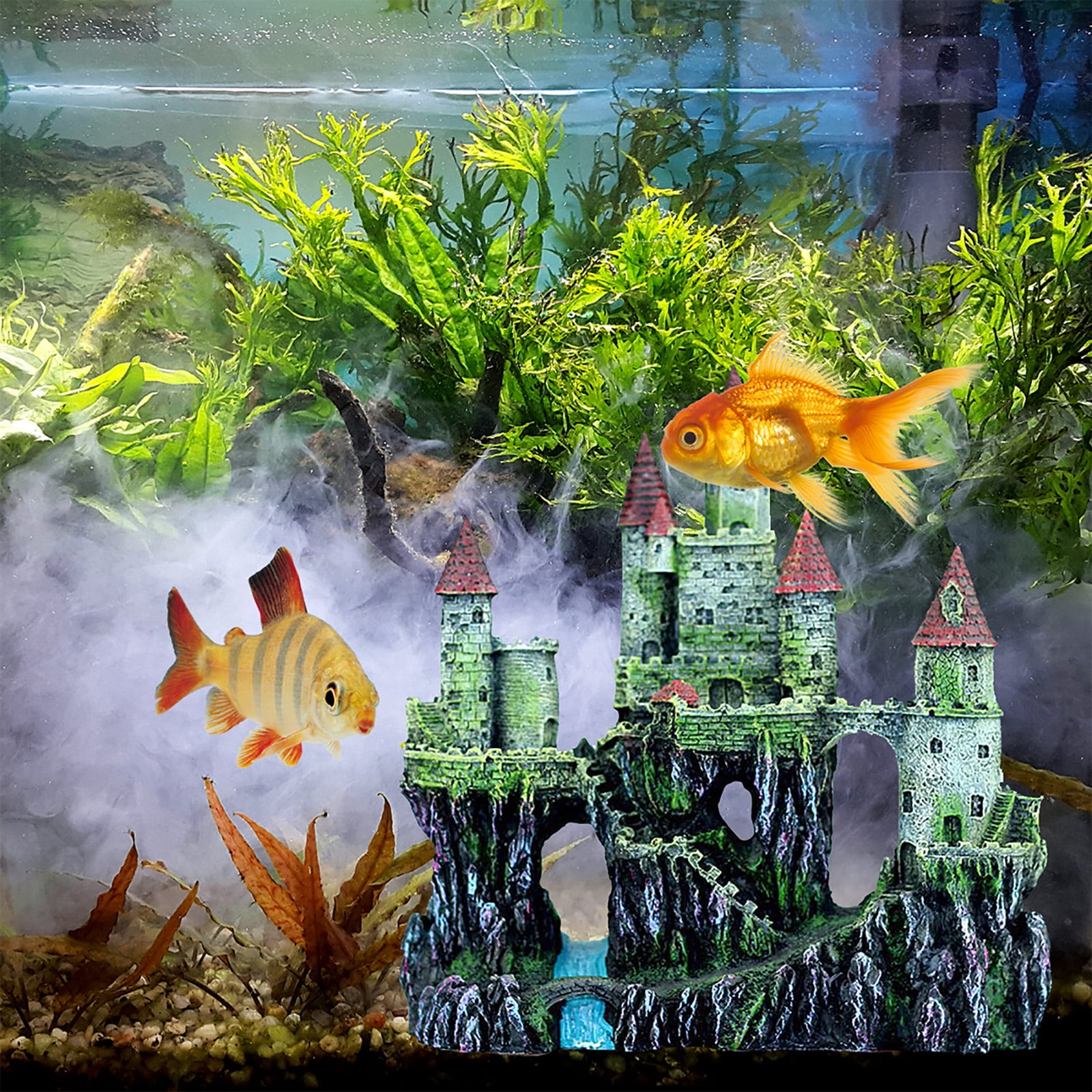 Artificial Aquarium Fish Tank Spider Wood & Moss Ornament – Castle Dawn  Aquatics