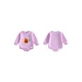 thumbnail image 2 of RUINIXCW Newborn Baby Girl Boy Outfit Bubble Romper Sweatshirt Infant Baby Boy Girl Fall Winter Clothes Spider Web Pumpkin Embroidery Long Sleeve Bodysuits Jumpsuits, 2 of 9