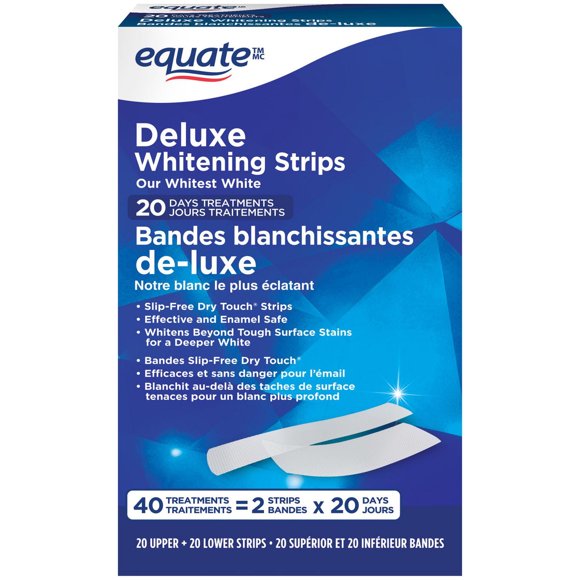 Equate Deluxe Whitening Strips 20 Days Treatments