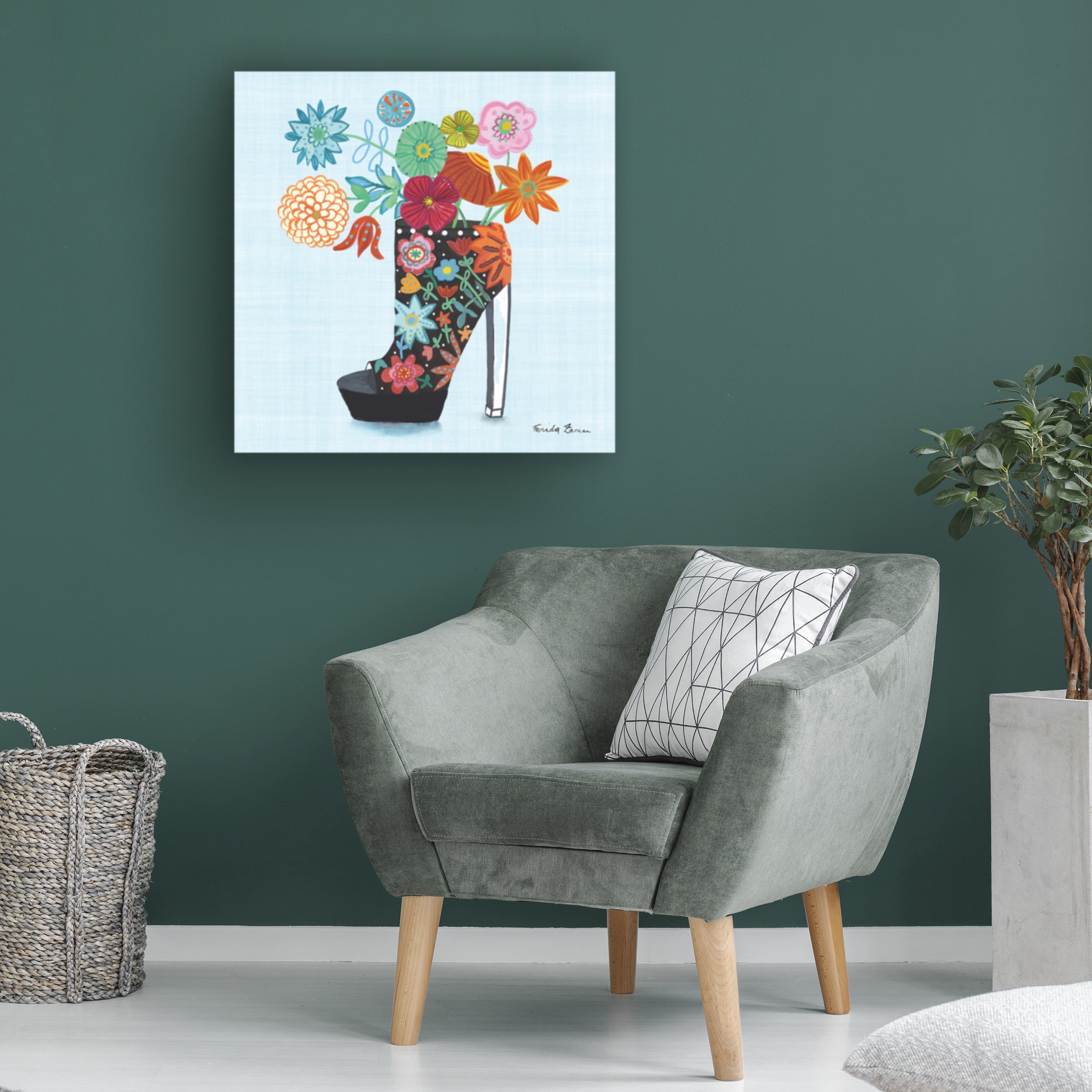 Farida Zaman 'Love Shoes II' Canvas Art