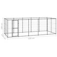 thumbnail image 4 of vidaXL Outdoor Dog Kennel Steel 12.1 m², 4 of 4