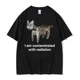 thumbnail image 4 of Camiseta divertida con meme "I Eat Cement Cursed Cat" para hombre y mujer, camisetas de manga corta con humor a la moda, camisetas de algodón de alta calidad para hombre, 4 of 5