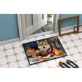 thumbnail image 4 of Carolines Treasures DAC1814MAT 18 x 27 in. Unisex Shiba Inu Fall Kitchen Pumpkins Doormat, 4 of 5