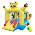 thumbnail image 1 of Canddidliike Inflatable Jumping Castle for Kids Toddler, Tiger Pattern Bouncer with Slide and Blower, 1 of 6