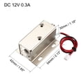 thumbnail image 2 of Cerradura solenoide electromagnética de 9.3mm DC12V 0.3A para cerradura de puerta de gabinete eléctrica, 2 of 4