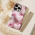 thumbnail image 6 of Glossy Pink Heart Shaped Phone Case Couples Valentine’s Day Gift Compatible with iPhone 11/12/13/14/15/16 (Pro Max/Plus), 6 of 9