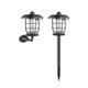 thumbnail image 2 of Lámpara de valla con luz solar para exteriores, versátil, impermeable, decorativa 2 piezas, 2 of 9