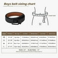 thumbnail image 4 of AWAYTR Reversible Kids Belts for Boys - Black and Brown Leather Belt for School Uniform Casual Jeans, 4 of 11