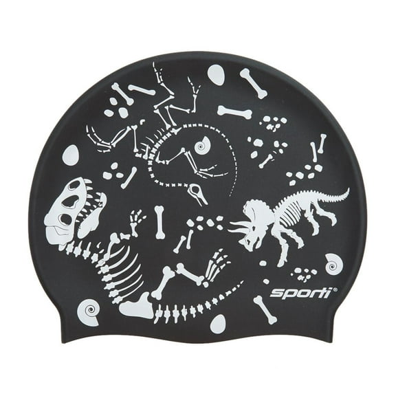 Sporti Silicone Swim Cap - Snug Fit, Anti-Slip, Lightweight, Latex-Free, Fossil Color