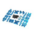 thumbnail image 3 of Piezas de repuesto de metal para coches RC perfecl repuesto fácil de instalar 16101 16102 16103 1:16 RC Hobby Car Modification Azul, 3 of 8