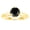 Yellow Gold, variant on 1/2 to 10 Carat Total Weight Round Round Black Diamond Ring (AAA Quality) 18K Yellow Gold 7 Carat Size-4