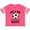 Football Pink and White, variant on Inktastic Just a Girl Who Loves Soccer Girls Toddler T-Shirt