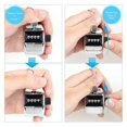 thumbnail image 6 of 2Pack Hand Held Clicker Counter, 4-Digit Number Clicker， Sport Counter for Counting Numbers School Golf Sports Events Office Stadium, 6 of 9