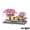 train no light, variant on Cherry Bonsai Tree Building Blocks Set DIY Sakura Blossom Plants Bricks with Light Treehouse Model Romantic Gift for Girlfriend