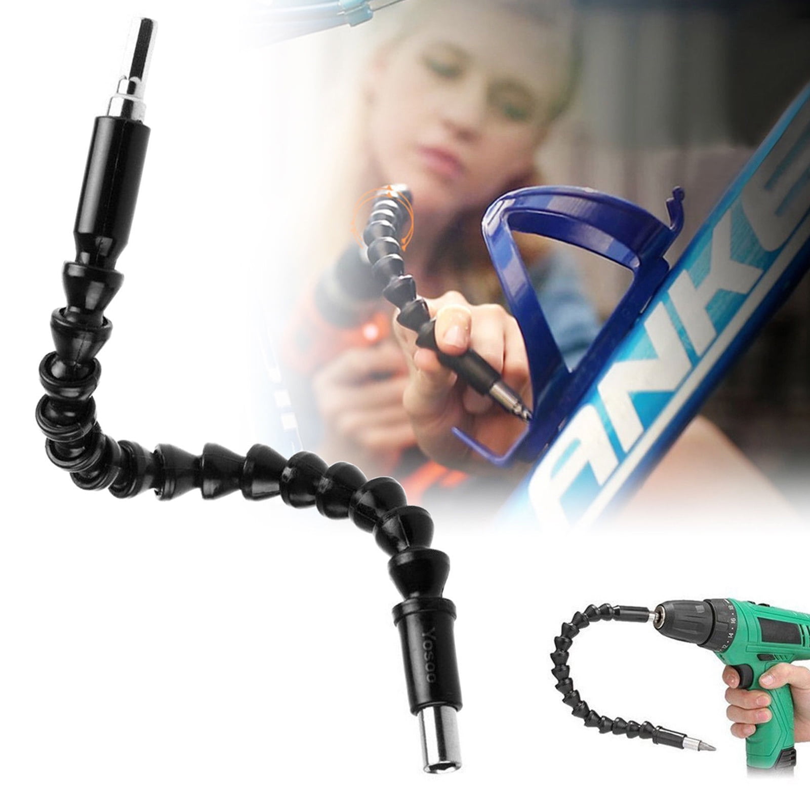 Flexible Shaft Magnetic Steel Wrench Tool Electronics Drill Screwdriver Bit Holder Connect Snake Flexible Hose Cardan Shaft Connection Soft Extension Rod Link