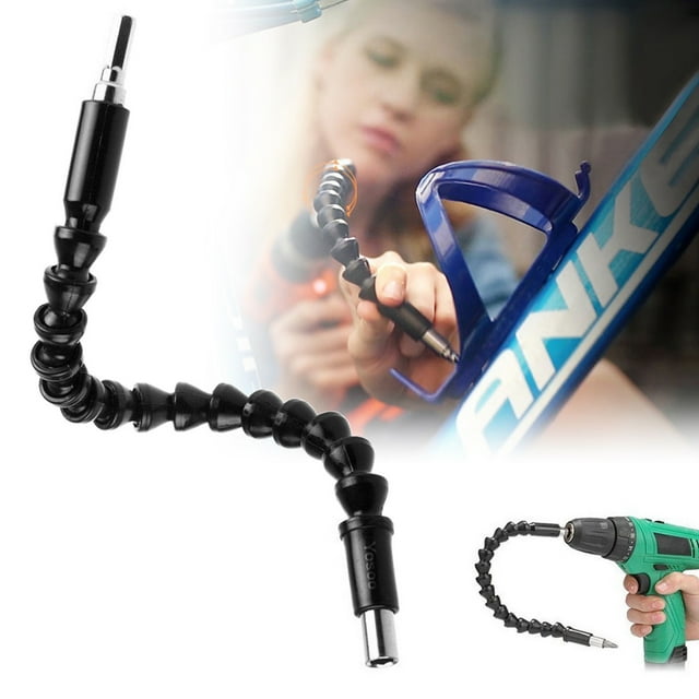 Flexible Shaft Extension Screwdriver Drill Bit Holder Link, 11.8inch Screwdriver Drill Bit Extension Shaft, Flex Adapter Extend Drive Quick Connect Adaptor for Electrical Screw Power Drill