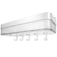 thumbnail image 5 of Estante de almacenamiento de pared para baño, escurridor de plástico, estante de pared para inodoro con 5 ganchos, 5 of 7