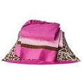 thumbnail image 3 of Bacati - Damask 3-Piece 100% Cotton Percale Toddler Sheet Set, Pink/Chocolate, 3 of 6