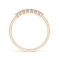thumbnail image 2 of ANGARA Natural Half Eternity Seven Stone Aquamarine Wedding Ring in 14K Rose Gold for Women (Size-2mm) | March Birthstone, Birthday, Anniversary, Jewelry Gift for Women | Natural Aquamarine Ring, 2 of 12