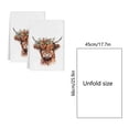 thumbnail image 3 of Kitchen Towels Cute Farmhouse Highland Cow Decor, Highland Cow Hand Towel for Bathroom, Gifts for Women Mom Grandma Friend B, 3 of 6