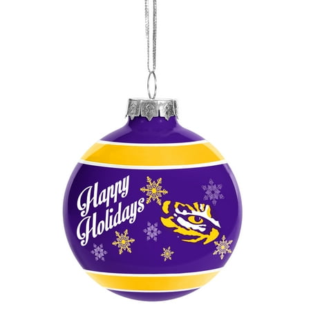 Lsu Tigers Official NCAA Holiday Christmas Ornament Glass Ball By Lsu Tigers Official NCAA Holiday Christmas Ornament Glass Ball by Forever Collectibles 466925 - Lsu Tigers Official NCAA Holiday Christmas Ornament Glass Ball By