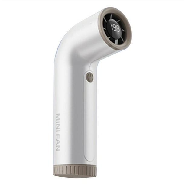 Ventilador Portátil Recargable de 4000 MAh, Potente Viento, 199 Velocidades, Eléctrico, Pantalla Digital, Turbo Ajustable para Deporte C