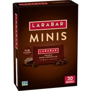 LRABAR Double Dark Chocolate SE33Mini Bars, Gluten Free Vegan Bars, 20 ct