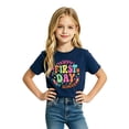 thumbnail image 4 of CAIXIA First Day Of School Shirt Toddler Girl Happy Kindergarten 1st Grade Cotton T-Shirt Toddler Girl Back To School Outfit Short Sleeve Clothes School Tee Top Toddler Girl Summer Clothes, 4 of 4