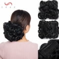 thumbnail image 2 of SEGO Messy Hair Bun with Combs Easy Stretch Dish Hair Chignon Extensions Curly Clip in Updo Hairpiece Short Ponytail Scrunchy for Women, 2 of 6