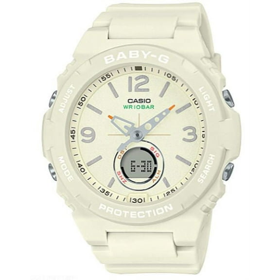 Casio Baby-G BGA-260 Digital Analog Off White Sports Shock Watch BGA260-7A