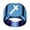 Blue, variant on Stainless Steel 18mm Square Personalised Cross Pattern Rings For Men Classic Elegant Wedding Band Jewelry Blue Size 4