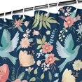 thumbnail image 3 of Pioneer Flower Floral Print Pattern Shower Curtain 72"x72" ,Bathroom Decorative Shower Curtains Set with 12 Hooks,Modern Waterproof Washable Shower Curtain, 3 of 6