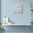 thumbnail image 6 of Canvas Print Wall Art Oil Paintings Pastoral Blue Ethnic Flower Plant Picture Prints Artwork for Living Room Kitchen Bathroom Bedroom,Stretched and Framed Ready to Hang,Abstract Floral Sketch Linen, 6 of 9