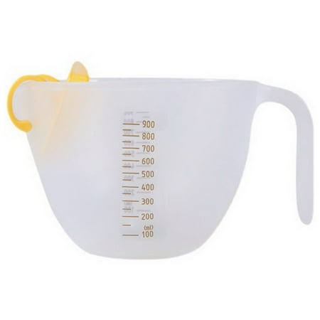 

1L Measuring Cup with Scale Built-in Filter Plate Baked Egg Beating Bowl Kitchen Gadget Accessories for Bakery