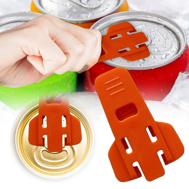 Abrelatas para cocina, resistente, manual, fácil de agarrar, de plástico, herramienta eficaz para abrir latas, tarros y tapas