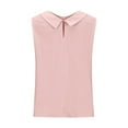 thumbnail image 5 of QASIEATN Summer Women's Fashion Cotton Linen Crew Neck Sleeveless Shirt Solid Color Loose Tank Tops Casual Vest for Women Beach Vacation Clothes, 5 of 5