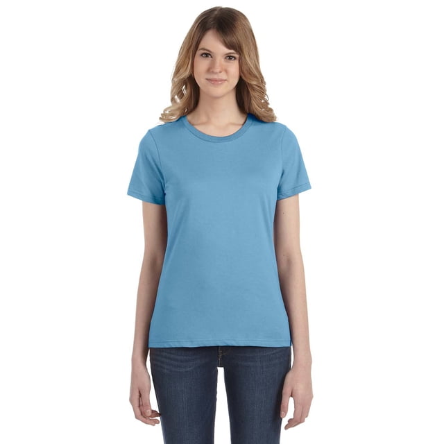 Camiseta ligera de mujer AZUL CLARO S Gildan 880