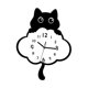 thumbnail image 2 of Reloj de pared colgante con forma de gato y péndulo de cola oscilante para comedor u oficina Estilo A, 2 of 9