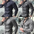 thumbnail image 2 of Camisa de Manga larga para hombre/holgada/Casual con Florespangjing, 2 of 4